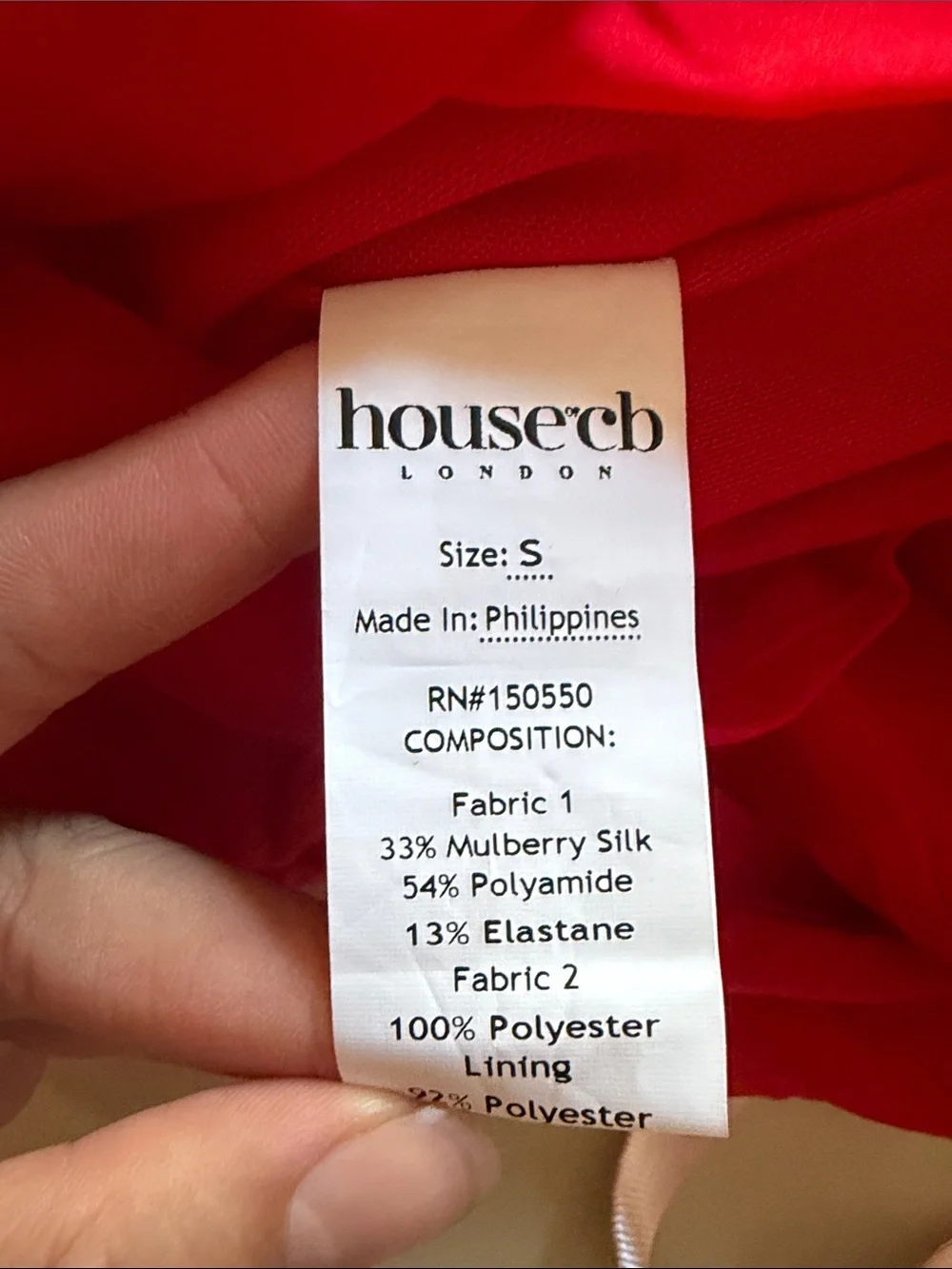 NEW! House of CB- CAMILLE Scarlet Real Silk Cutout Mini Dress Red Size Small